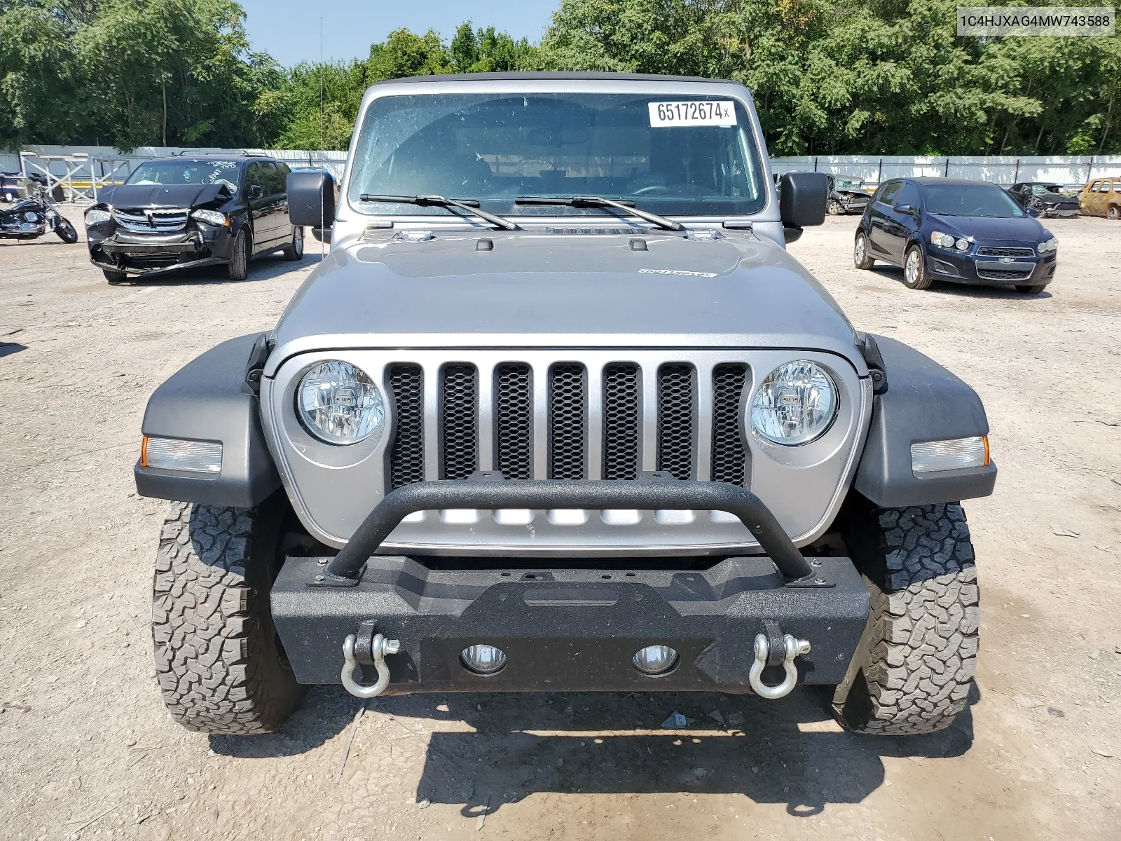 1C4HJXAG4MW743588 2021 Jeep Wrangler Sport