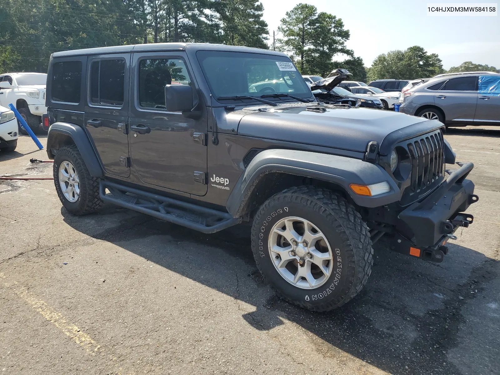 2021 Jeep Wrangler Unlimited Sport VIN: 1C4HJXDM3MW584158 Lot: 65599984