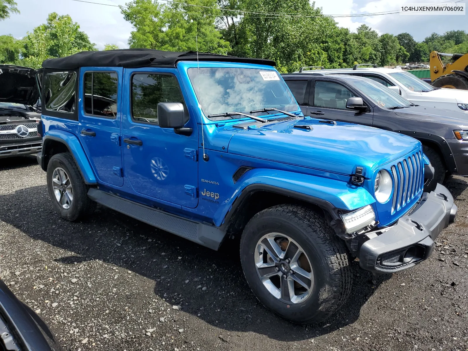 2021 Jeep Wrangler Unlimited Sahara VIN: 1C4HJXEN9MW706092 Lot: 65782724