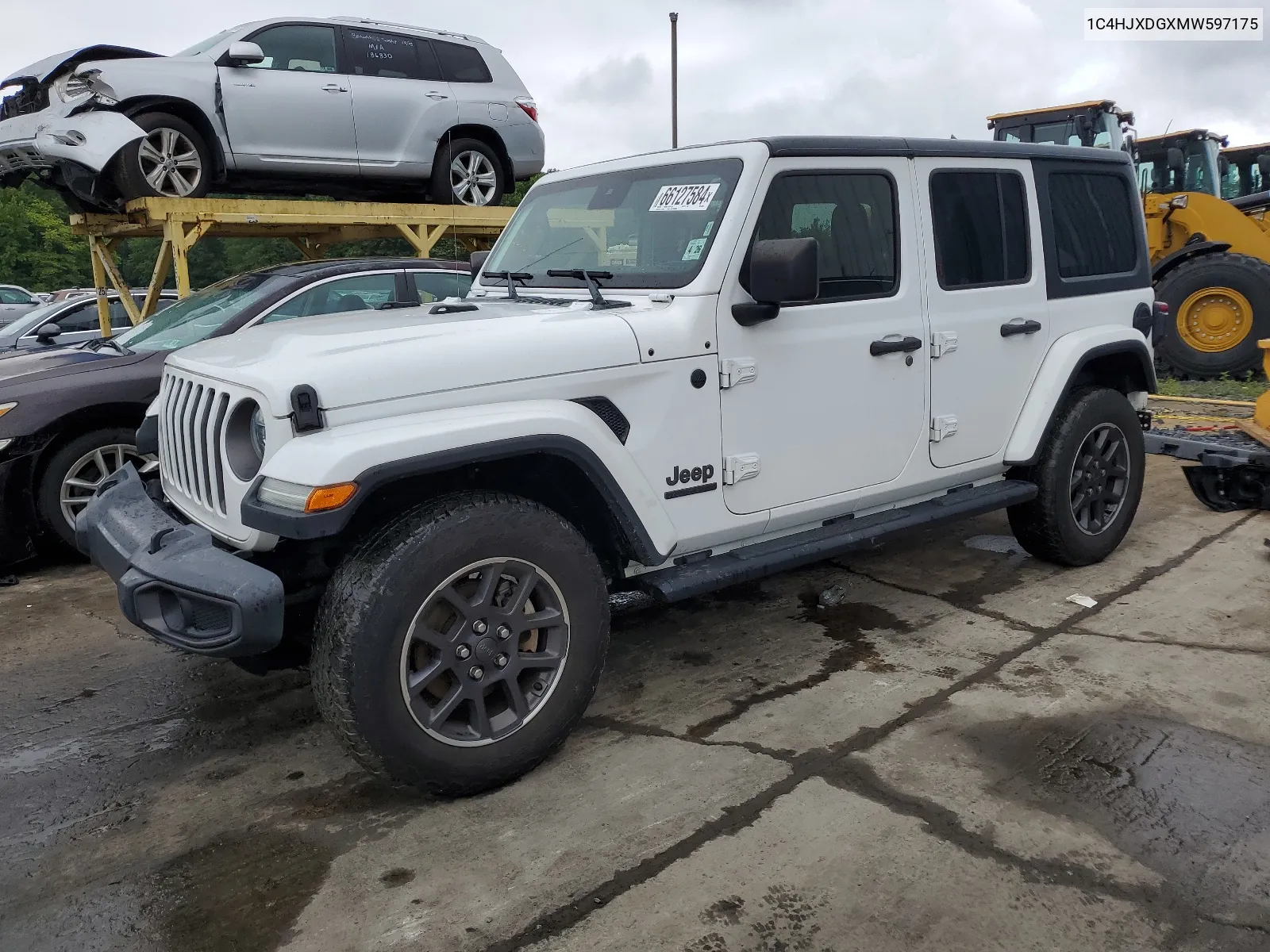 2021 Jeep Wrangler Unlimited Sport VIN: 1C4HJXDGXMW597175 Lot: 66127584