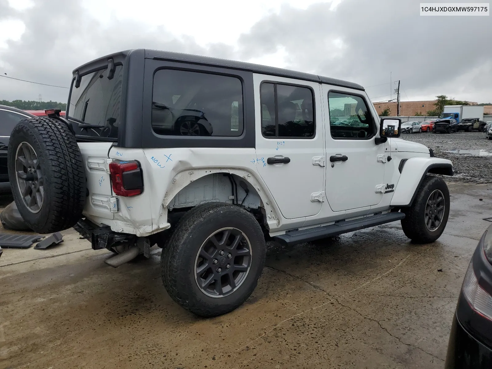 2021 Jeep Wrangler Unlimited Sport VIN: 1C4HJXDGXMW597175 Lot: 66127584