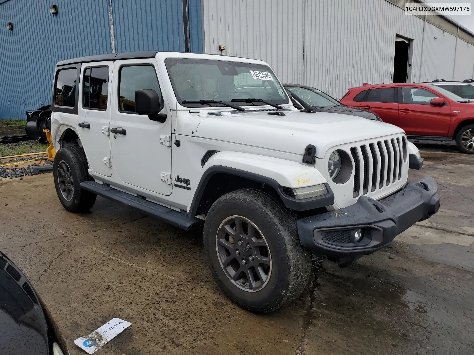 2021 Jeep Wrangler Unlimited Sport VIN: 1C4HJXDGXMW597175 Lot: 66127584