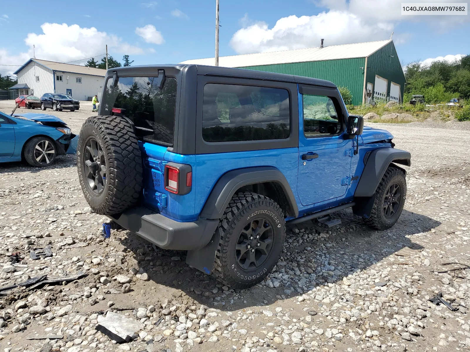 1C4GJXAG8MW797682 2021 Jeep Wrangler Sport