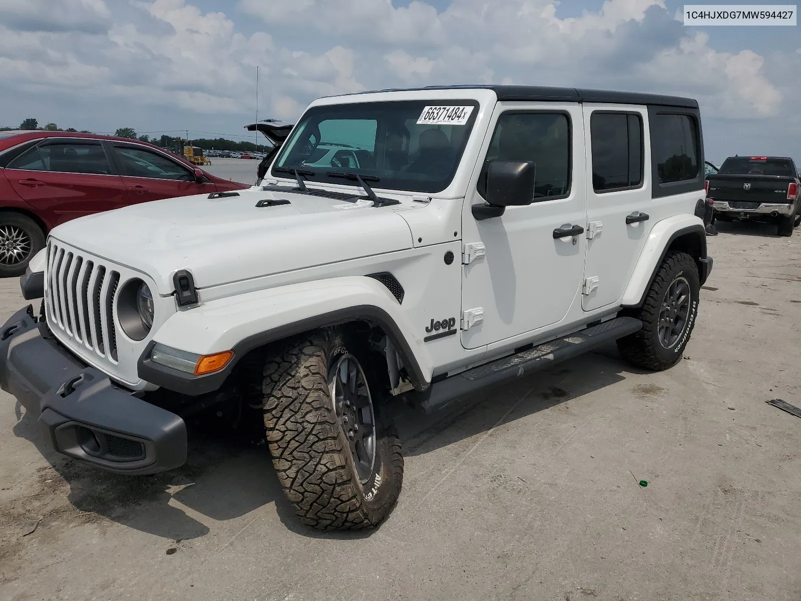 2021 Jeep Wrangler Unlimited Sport VIN: 1C4HJXDG7MW594427 Lot: 66371484