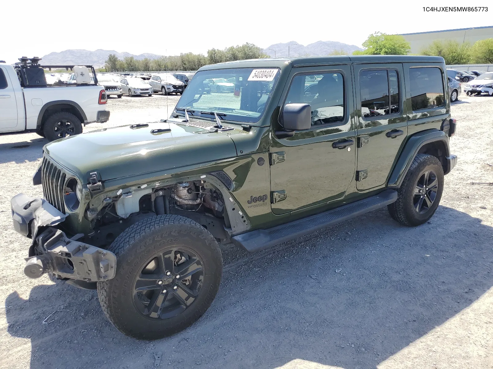 2021 Jeep Wrangler Unlimited Sahara VIN: 1C4HJXEN5MW865773 Lot: 66431724