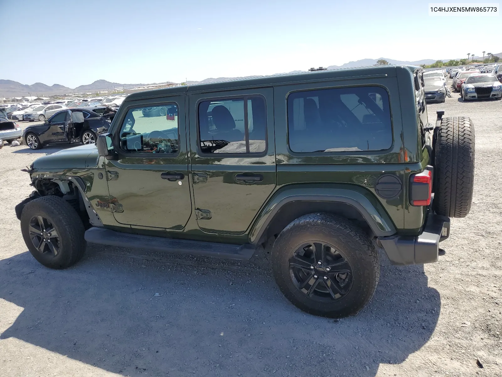 2021 Jeep Wrangler Unlimited Sahara VIN: 1C4HJXEN5MW865773 Lot: 66431724