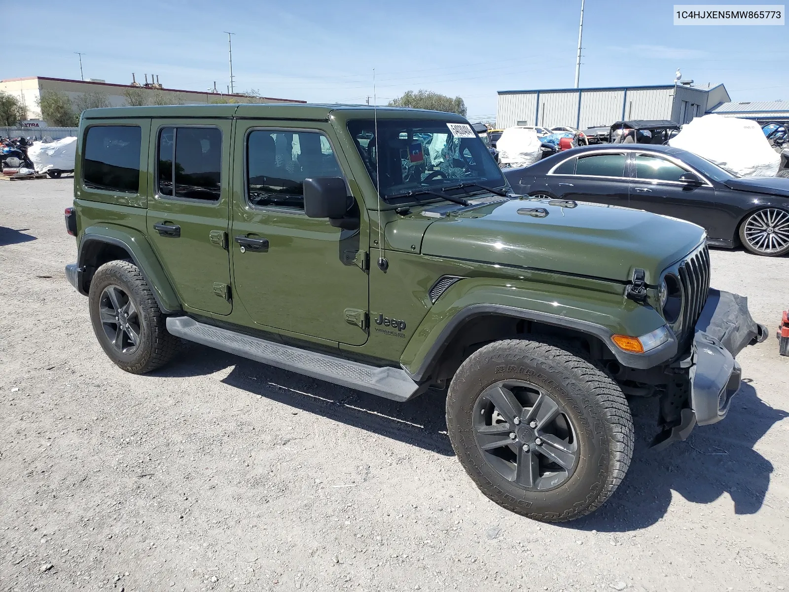 2021 Jeep Wrangler Unlimited Sahara VIN: 1C4HJXEN5MW865773 Lot: 66431724