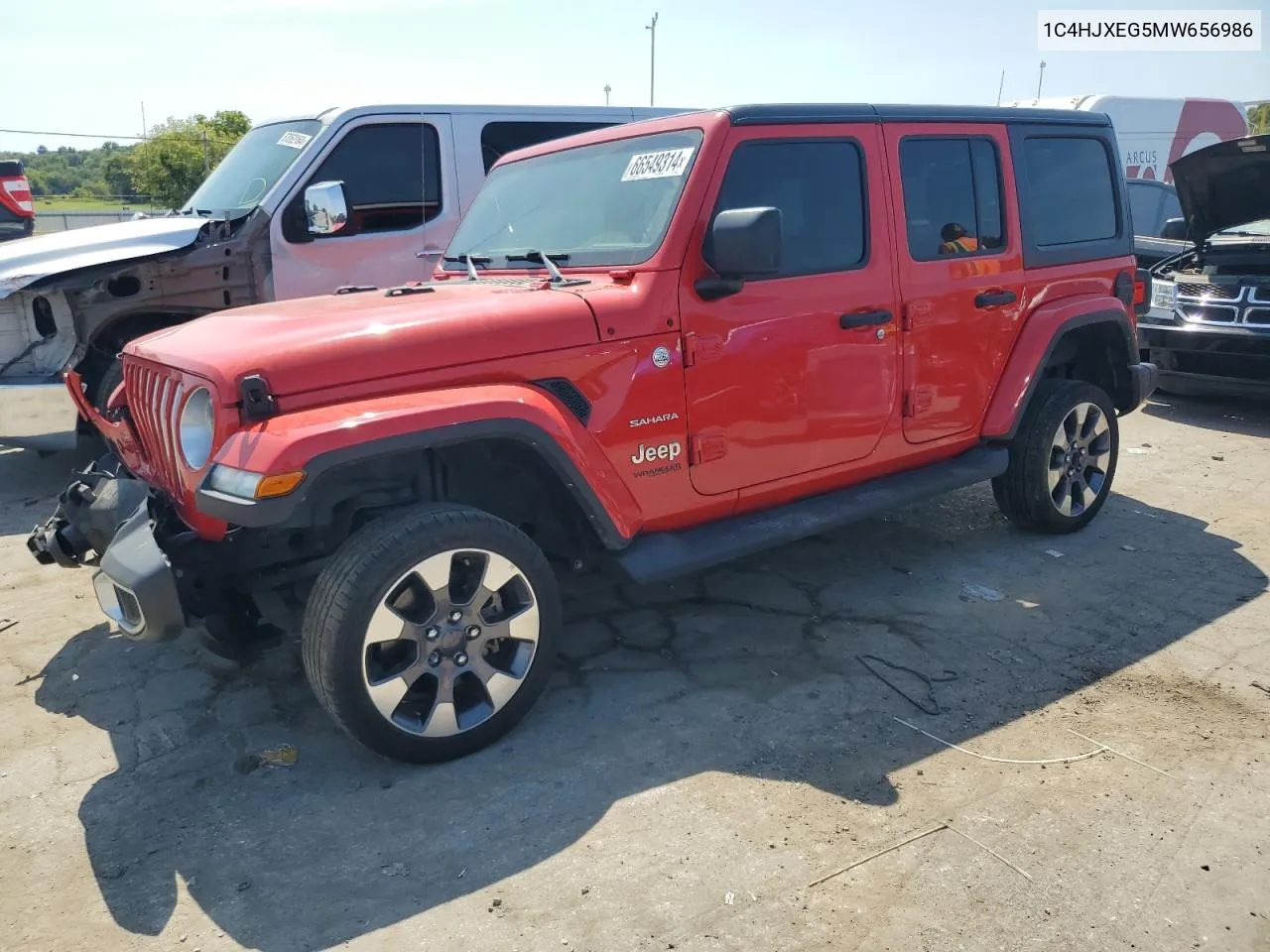 1C4HJXEG5MW656986 2021 Jeep Wrangler Unlimited Sahara