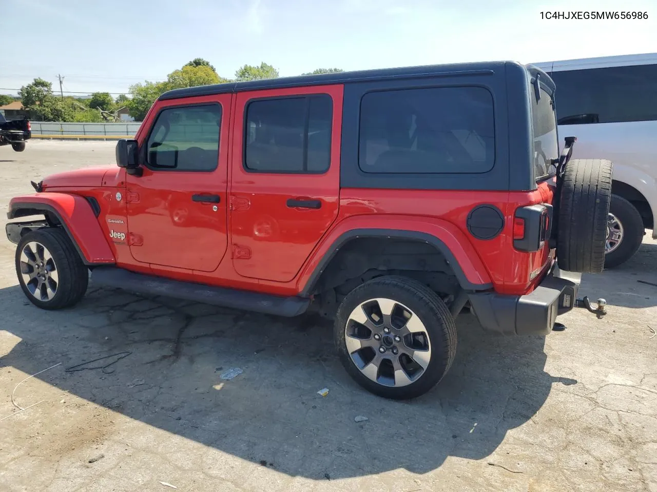 2021 Jeep Wrangler Unlimited Sahara VIN: 1C4HJXEG5MW656986 Lot: 66549314