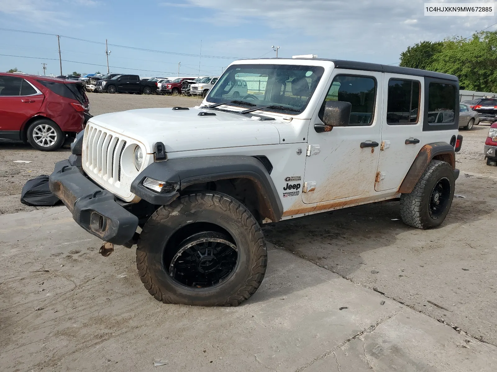 1C4HJXKN9MW672885 2021 Jeep Wrangler Unlimited Sport