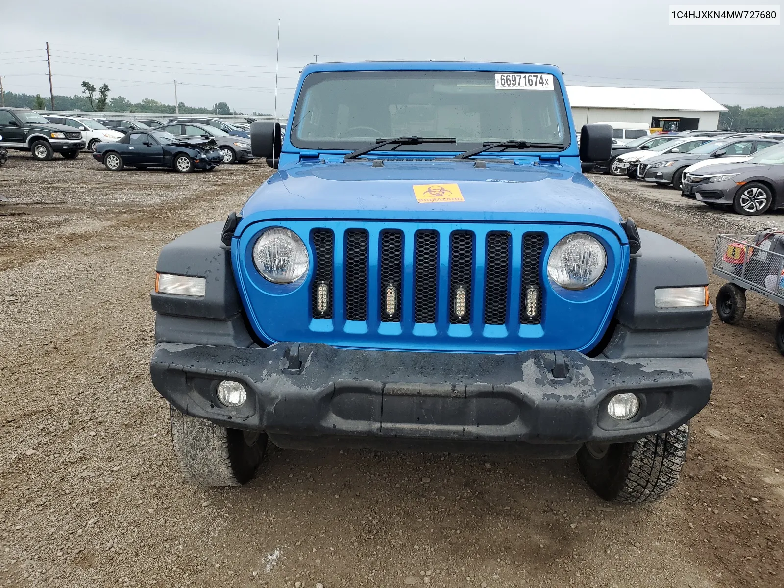 1C4HJXKN4MW727680 2021 Jeep Wrangler Unlimited Sport