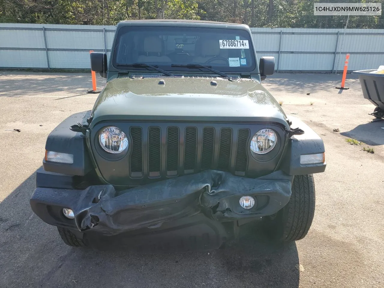 2021 Jeep Wrangler Unlimited Sport VIN: 1C4HJXDN9MW625126 Lot: 67086714