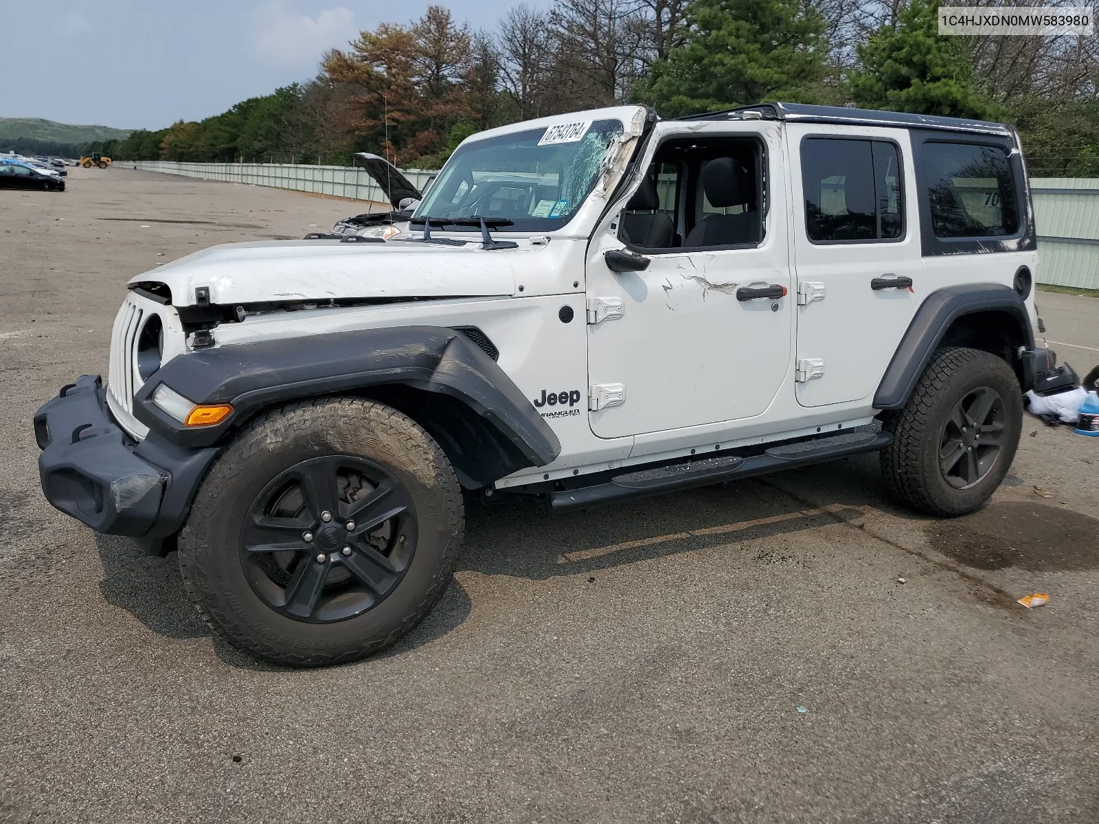 2021 Jeep Wrangler Unlimited Sport VIN: 1C4HJXDN0MW583980 Lot: 67543764