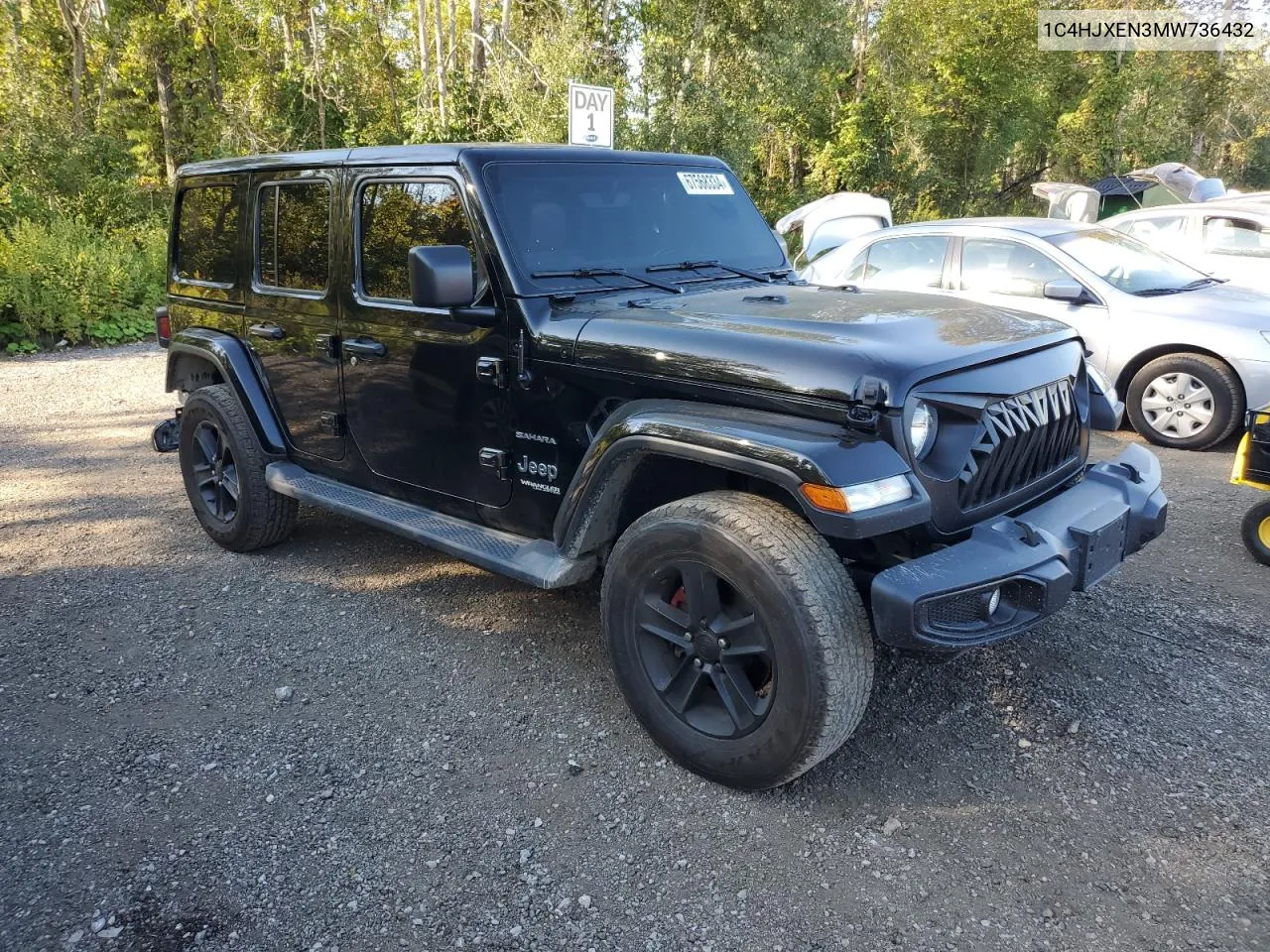 1C4HJXEN3MW736432 2021 Jeep Wrangler Unlimited Sahara