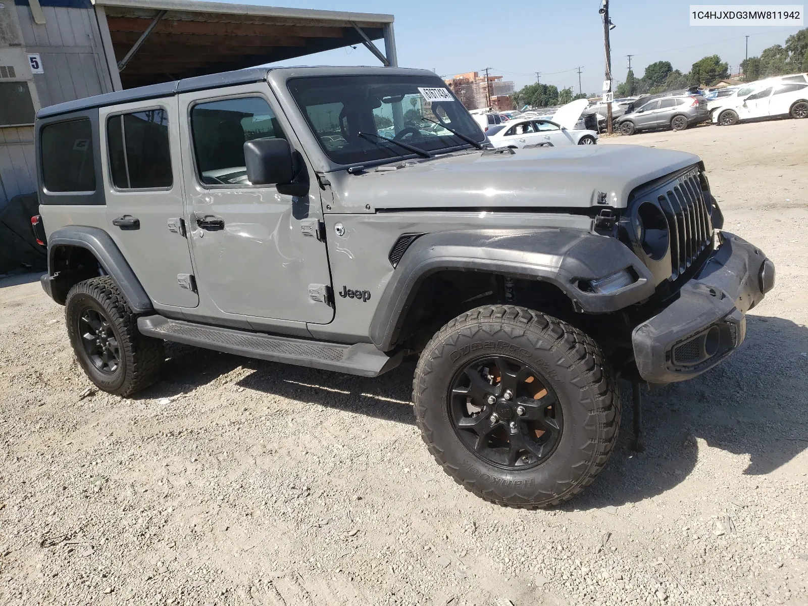 2021 Jeep Wrangler Unlimited Sport VIN: 1C4HJXDG3MW811942 Lot: 67677434