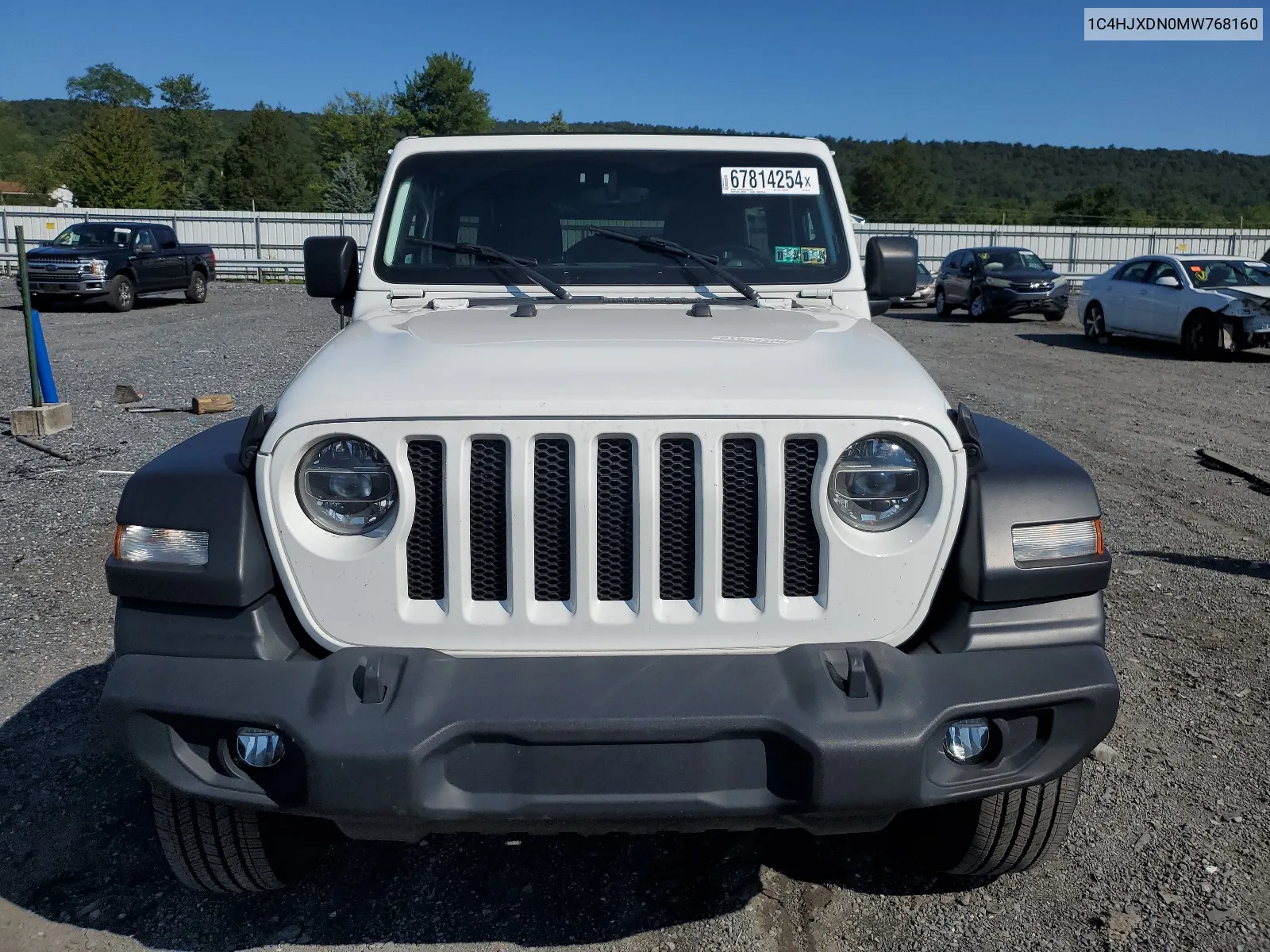 2021 Jeep Wrangler Unlimited Sport VIN: 1C4HJXDN0MW768160 Lot: 67814254