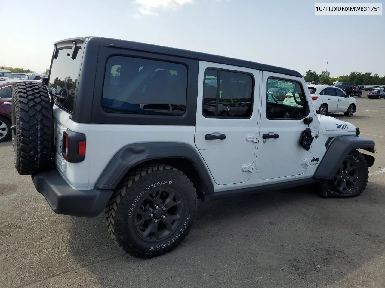 2021 Jeep Wrangler Unlimited Sport VIN: 1C4HJXDNXMW831751 Lot: 68136054