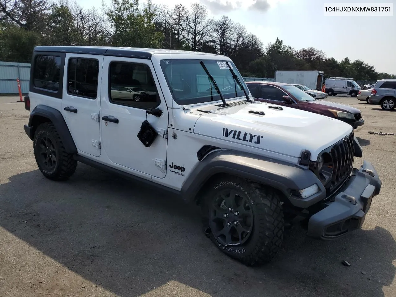 2021 Jeep Wrangler Unlimited Sport VIN: 1C4HJXDNXMW831751 Lot: 68136054