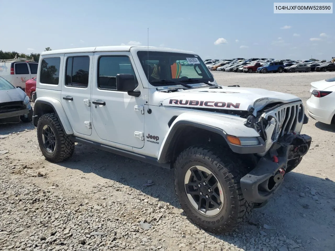 2021 Jeep Wrangler Unlimited Rubicon VIN: 1C4HJXFG0MW528590 Lot: 68429024