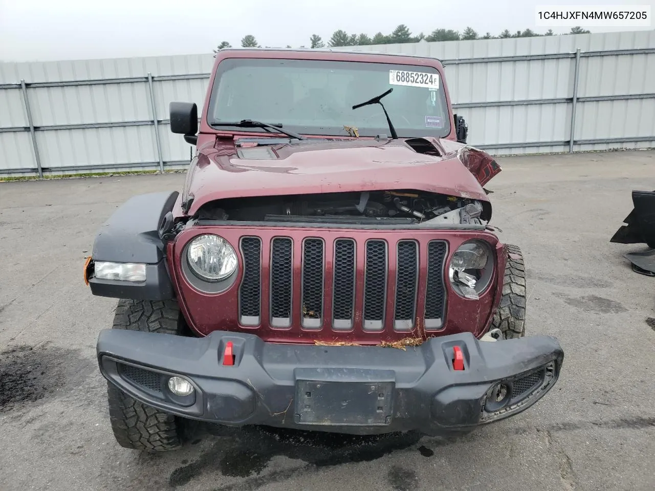 1C4HJXFN4MW657205 2021 Jeep Wrangler Unlimited Rubicon