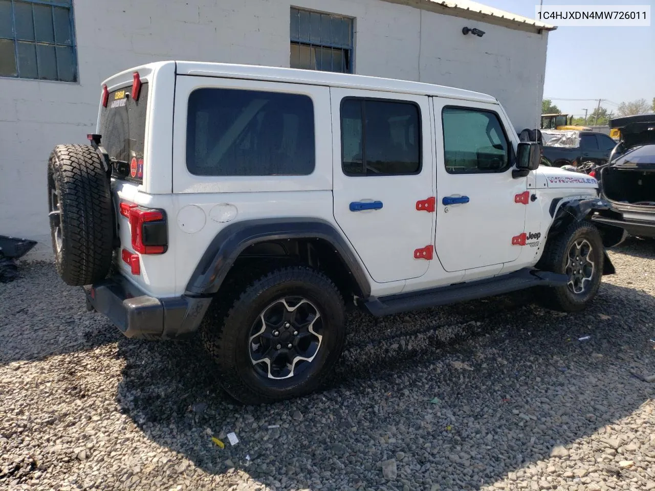 1C4HJXDN4MW726011 2021 Jeep Wrangler Unlimited Sport