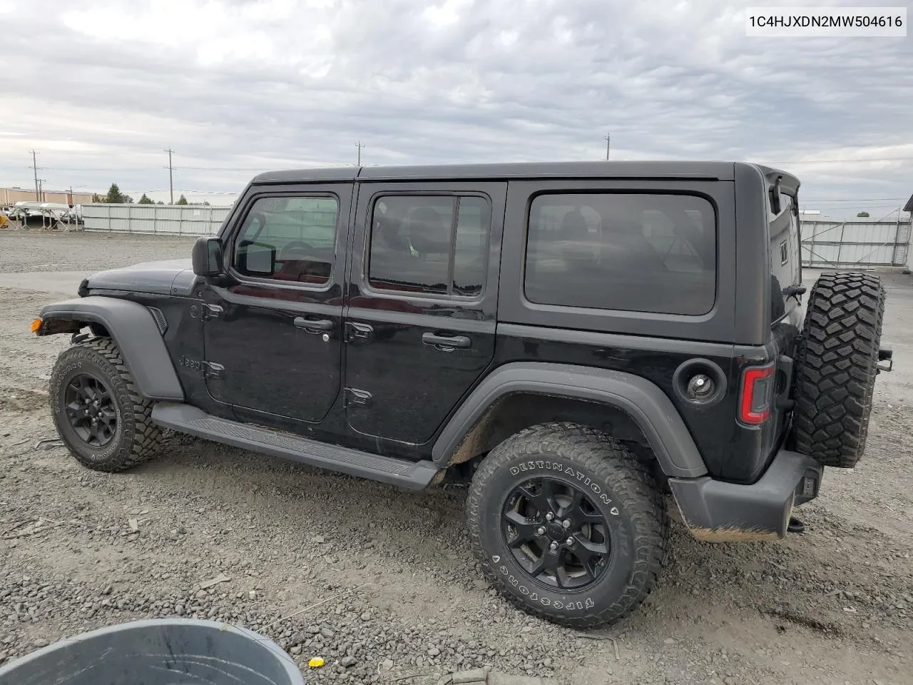 2021 Jeep Wrangler Unlimited Sport VIN: 1C4HJXDN2MW504616 Lot: 69147804