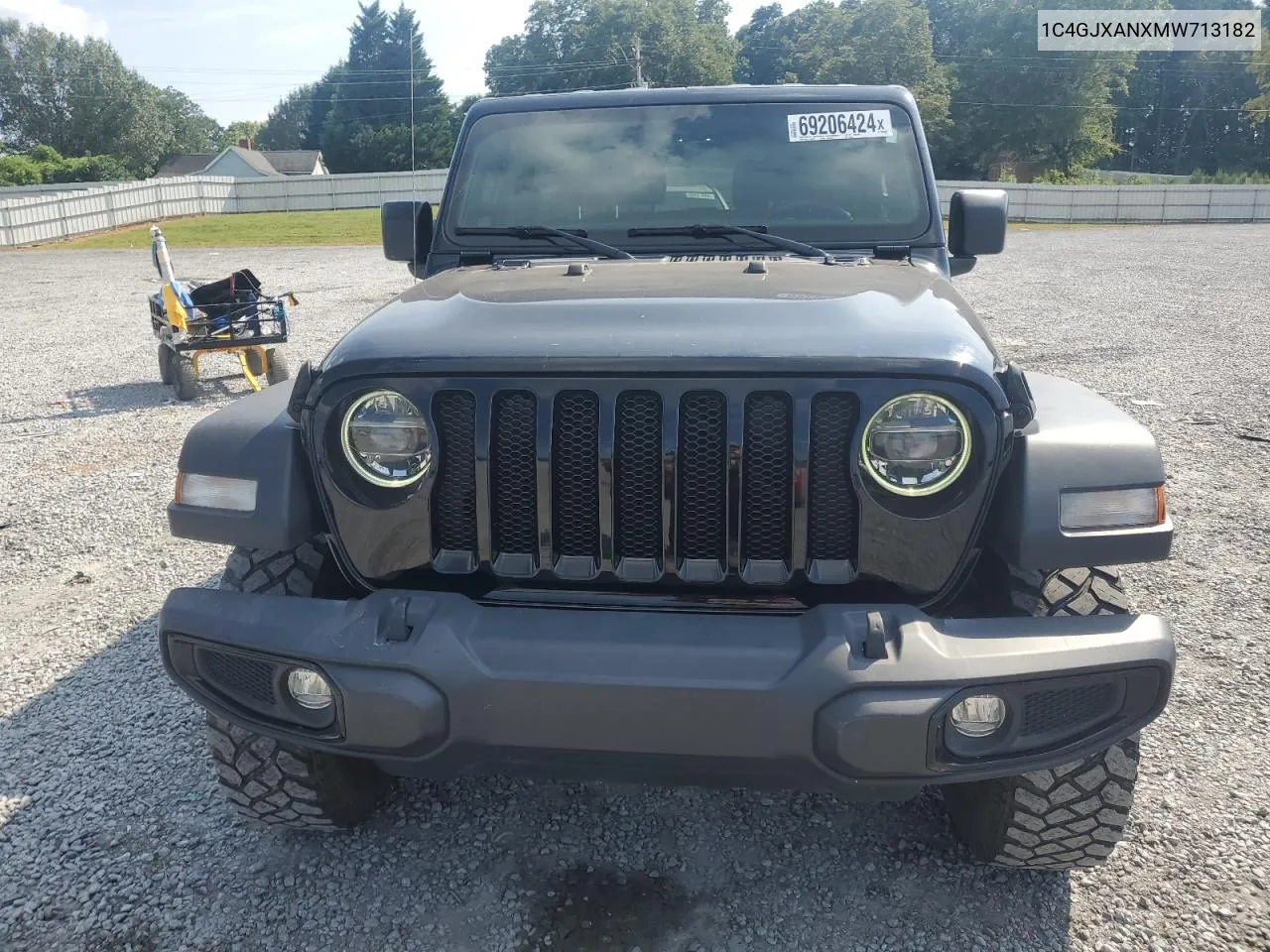 2021 Jeep Wrangler Sport VIN: 1C4GJXANXMW713182 Lot: 69206424