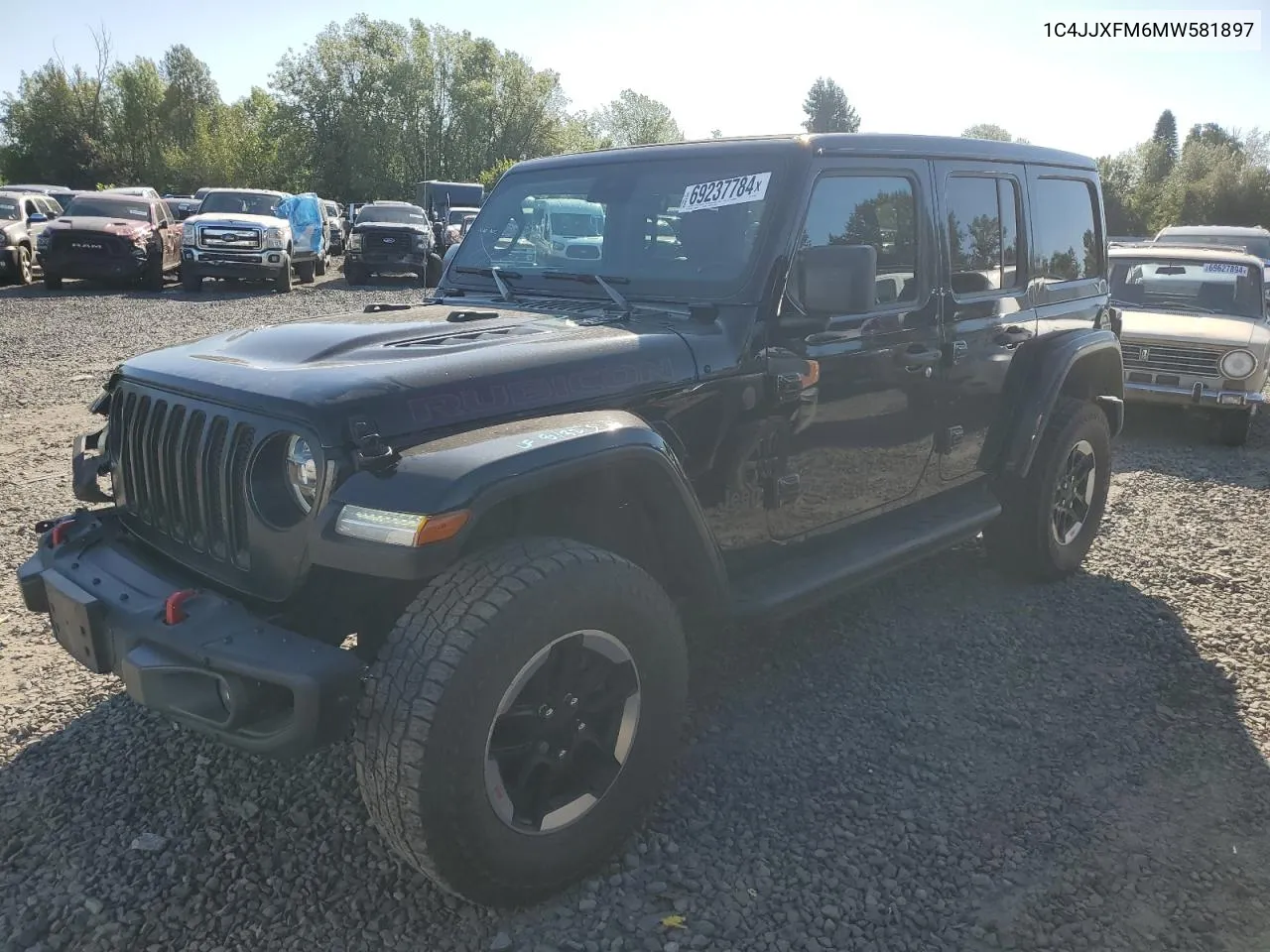 2021 Jeep Wrangler Unlimited Rubicon VIN: 1C4JJXFM6MW581897 Lot: 69237784