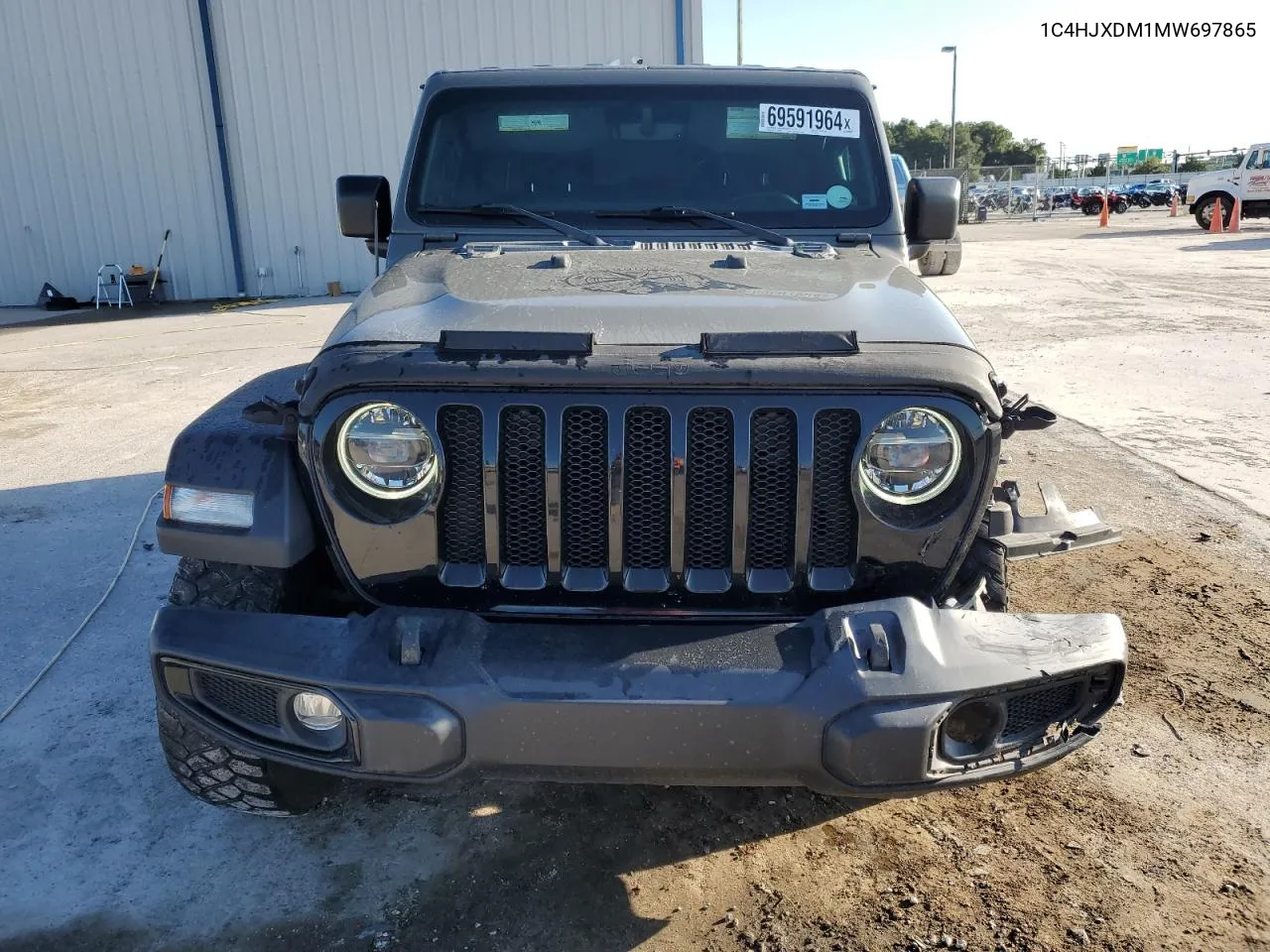 2021 Jeep Wrangler Unlimited Sport VIN: 1C4HJXDM1MW697865 Lot: 69591964