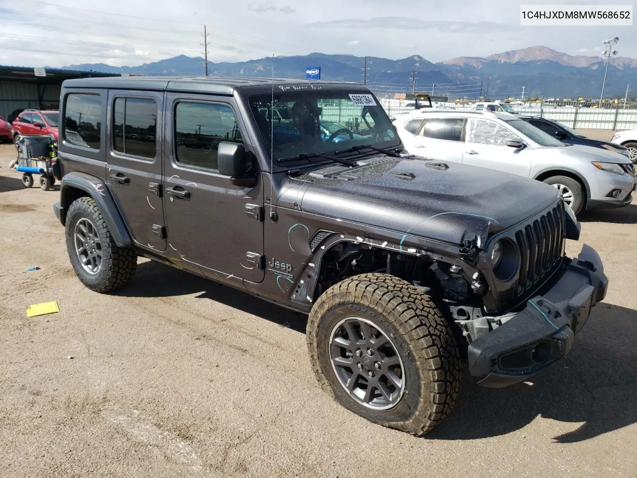 2021 Jeep Wrangler Unlimited Sport VIN: 1C4HJXDM8MW568652 Lot: 69681364