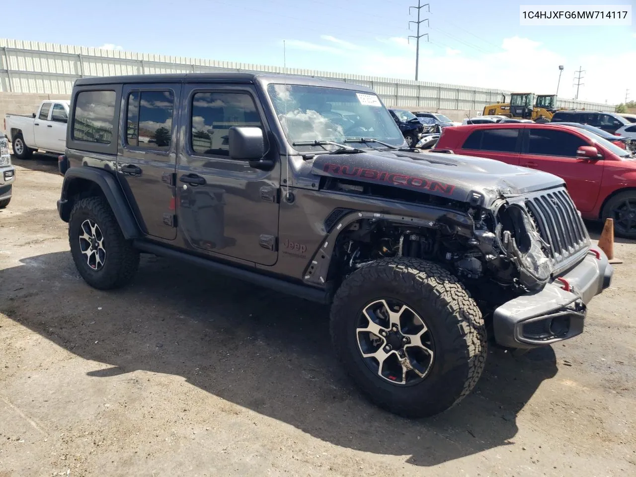 2021 Jeep Wrangler Unlimited Rubicon VIN: 1C4HJXFG6MW714117 Lot: 69725544