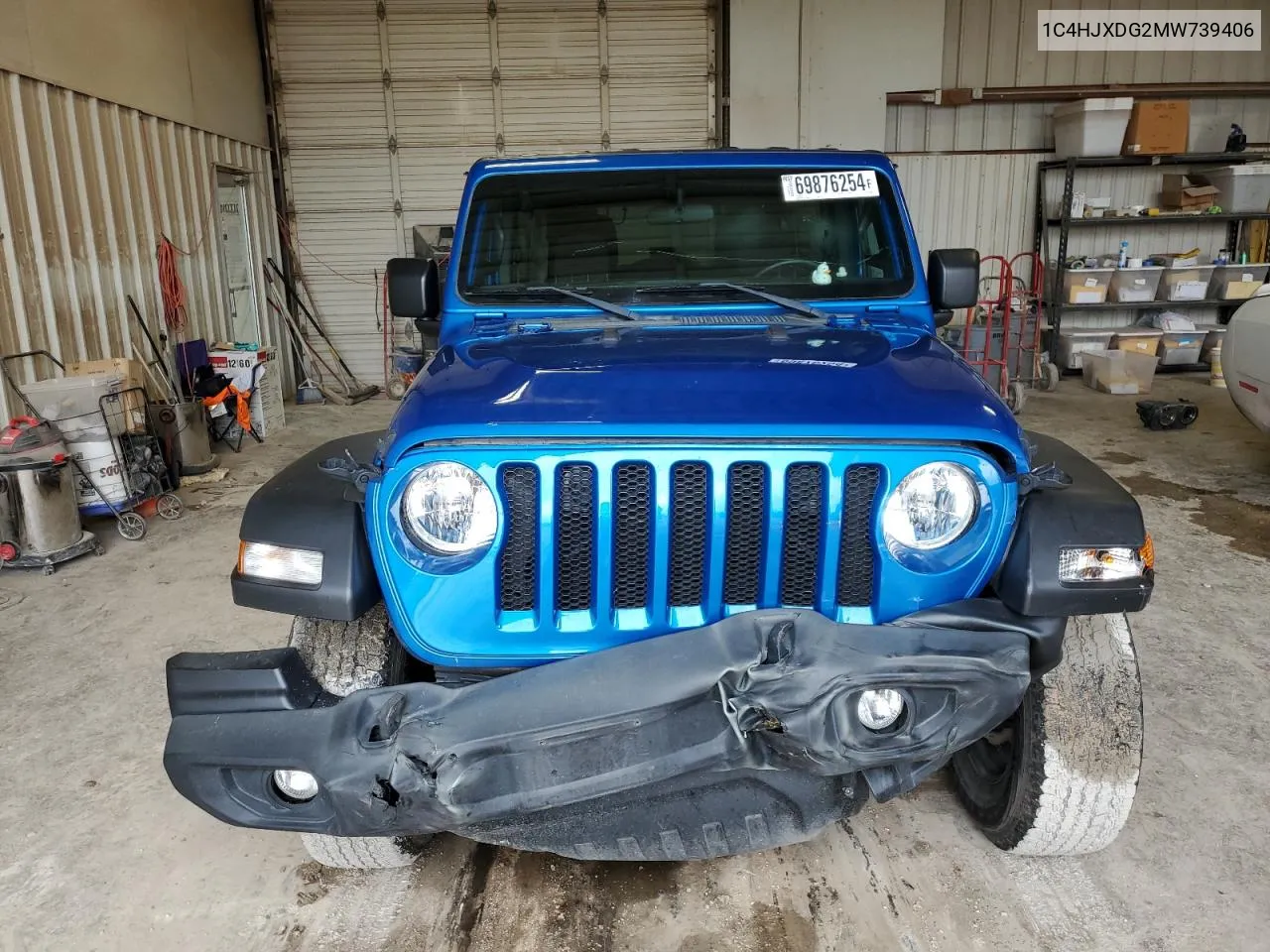 1C4HJXDG2MW739406 2021 Jeep Wrangler Unlimited Sport