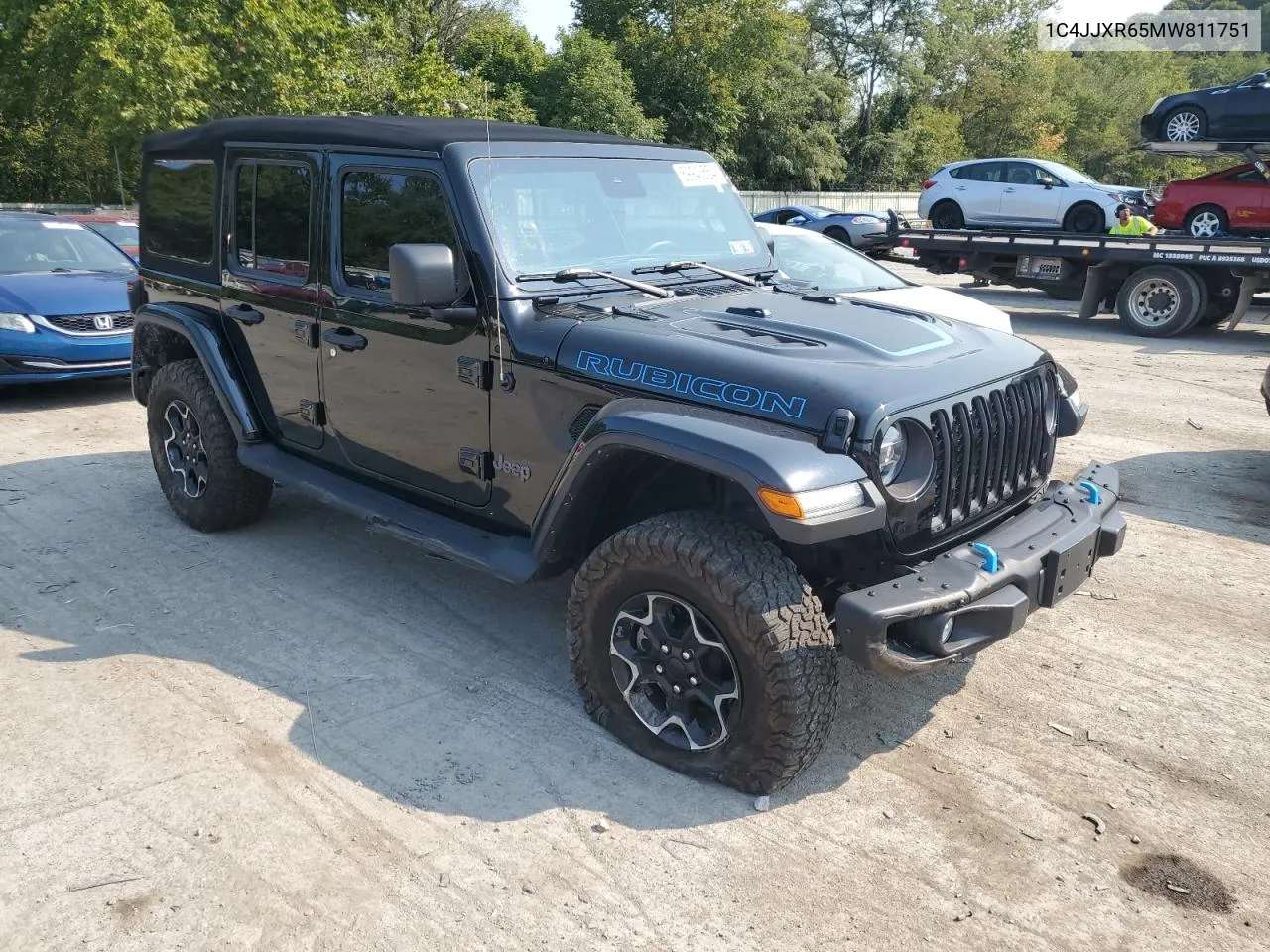 2021 Jeep Wrangler Unlimited Rubicon 4Xe VIN: 1C4JJXR65MW811751 Lot: 69943554