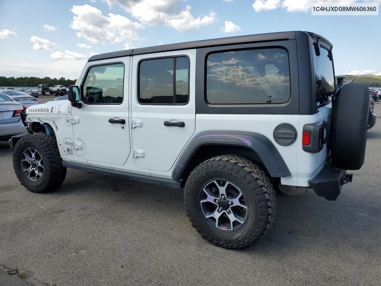 2021 Jeep Wrangler Unlimited Sport VIN: 1C4HJXDG8MW606360 Lot: 70066764