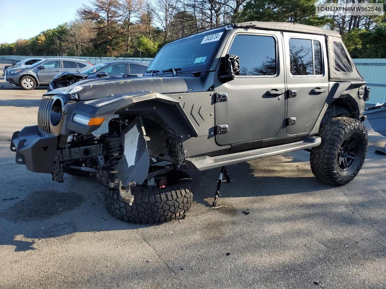 1C4HJXFN4MW562546 2021 Jeep Wrangler Unlimited Rubicon