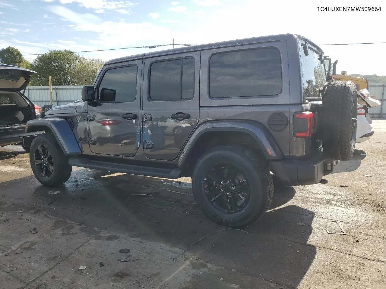 2021 Jeep Wrangler Unlimited Sahara VIN: 1C4HJXEN7MW509664 Lot: 70643764