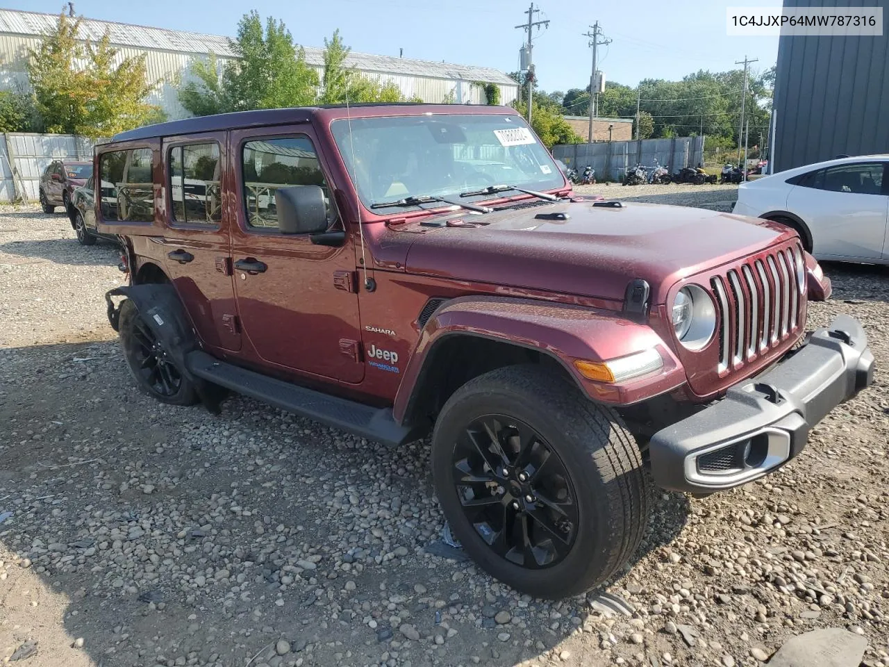 2021 Jeep Wrangler Unlimited Sahara 4Xe VIN: 1C4JJXP64MW787316 Lot: 70682024