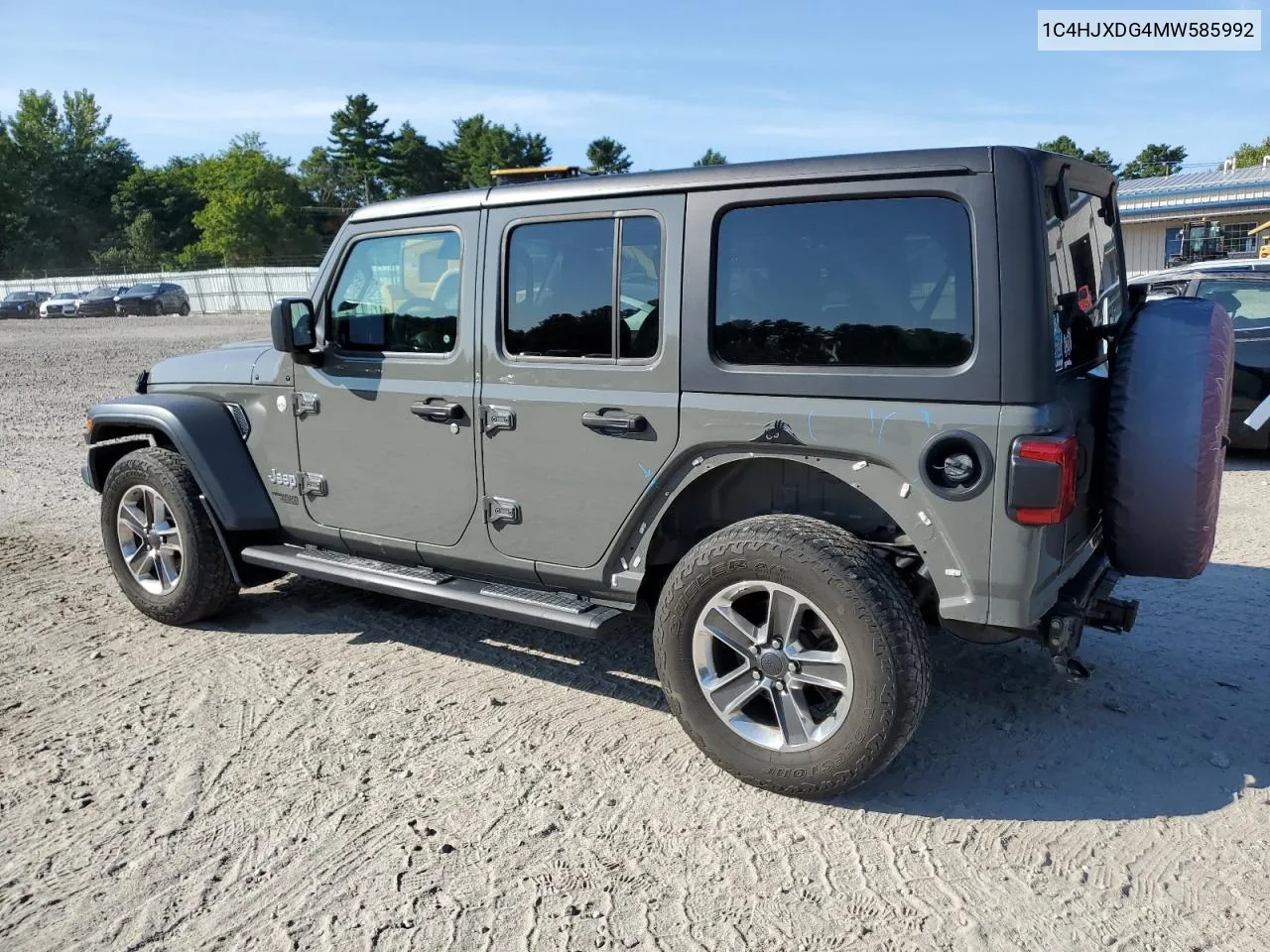 2021 Jeep Wrangler Unlimited Sport VIN: 1C4HJXDG4MW585992 Lot: 70899684