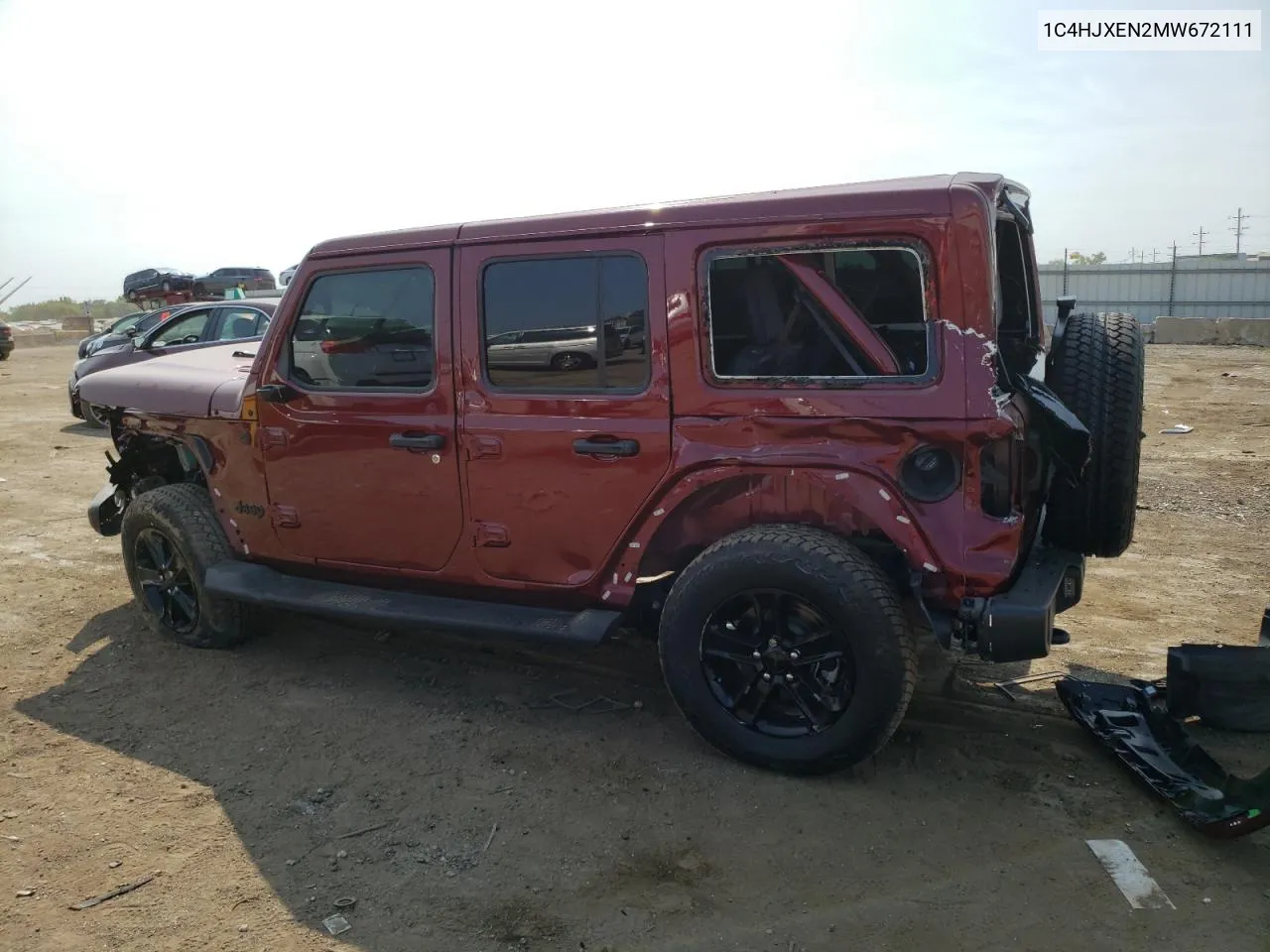 2021 Jeep Wrangler Unlimited Sahara VIN: 1C4HJXEN2MW672111 Lot: 71011464