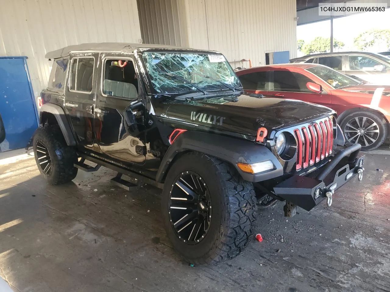 2021 Jeep Wrangler Unlimited Sport VIN: 1C4HJXDG1MW665363 Lot: 71111644