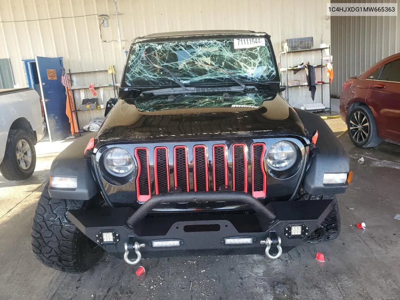 2021 Jeep Wrangler Unlimited Sport VIN: 1C4HJXDG1MW665363 Lot: 71111644