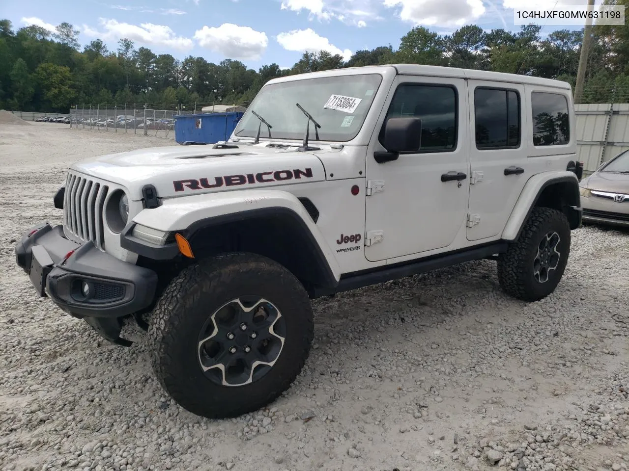 2021 Jeep Wrangler Unlimited Rubicon VIN: 1C4HJXFG0MW631198 Lot: 71153064