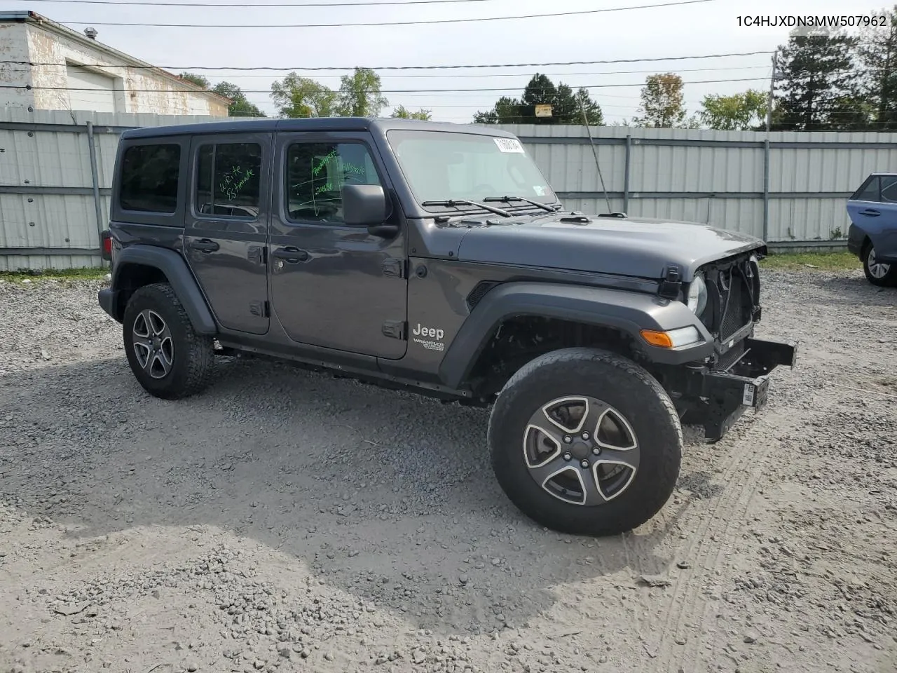 1C4HJXDN3MW507962 2021 Jeep Wrangler Unlimited Sport