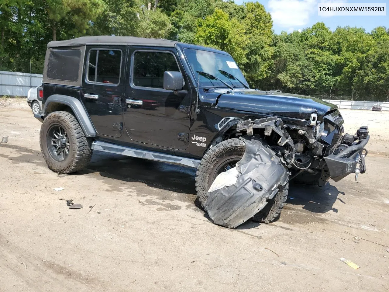 2021 Jeep Wrangler Unlimited Sport VIN: 1C4HJXDNXMW559203 Lot: 71715534