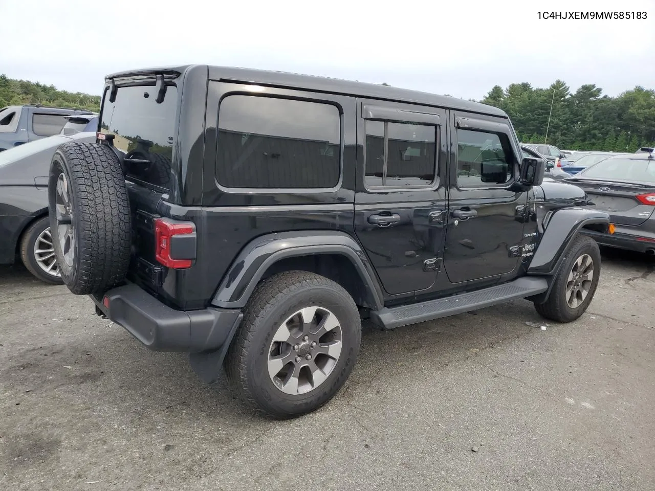 2021 Jeep Wrangler Unlimited Sahara VIN: 1C4HJXEM9MW585183 Lot: 71749574