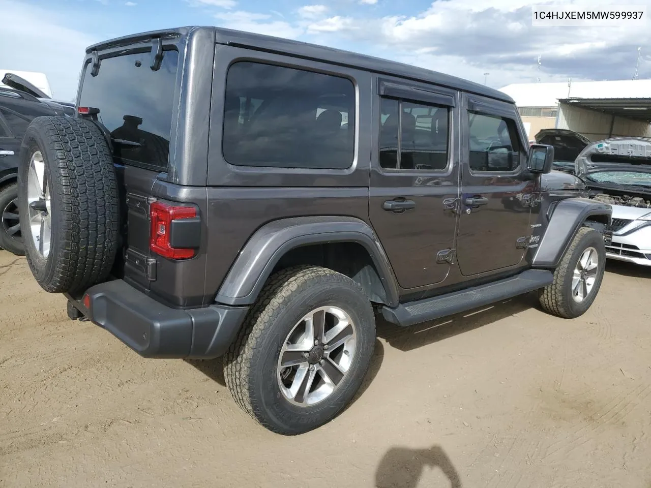 2021 Jeep Wrangler Unlimited Sahara VIN: 1C4HJXEM5MW599937 Lot: 71797814