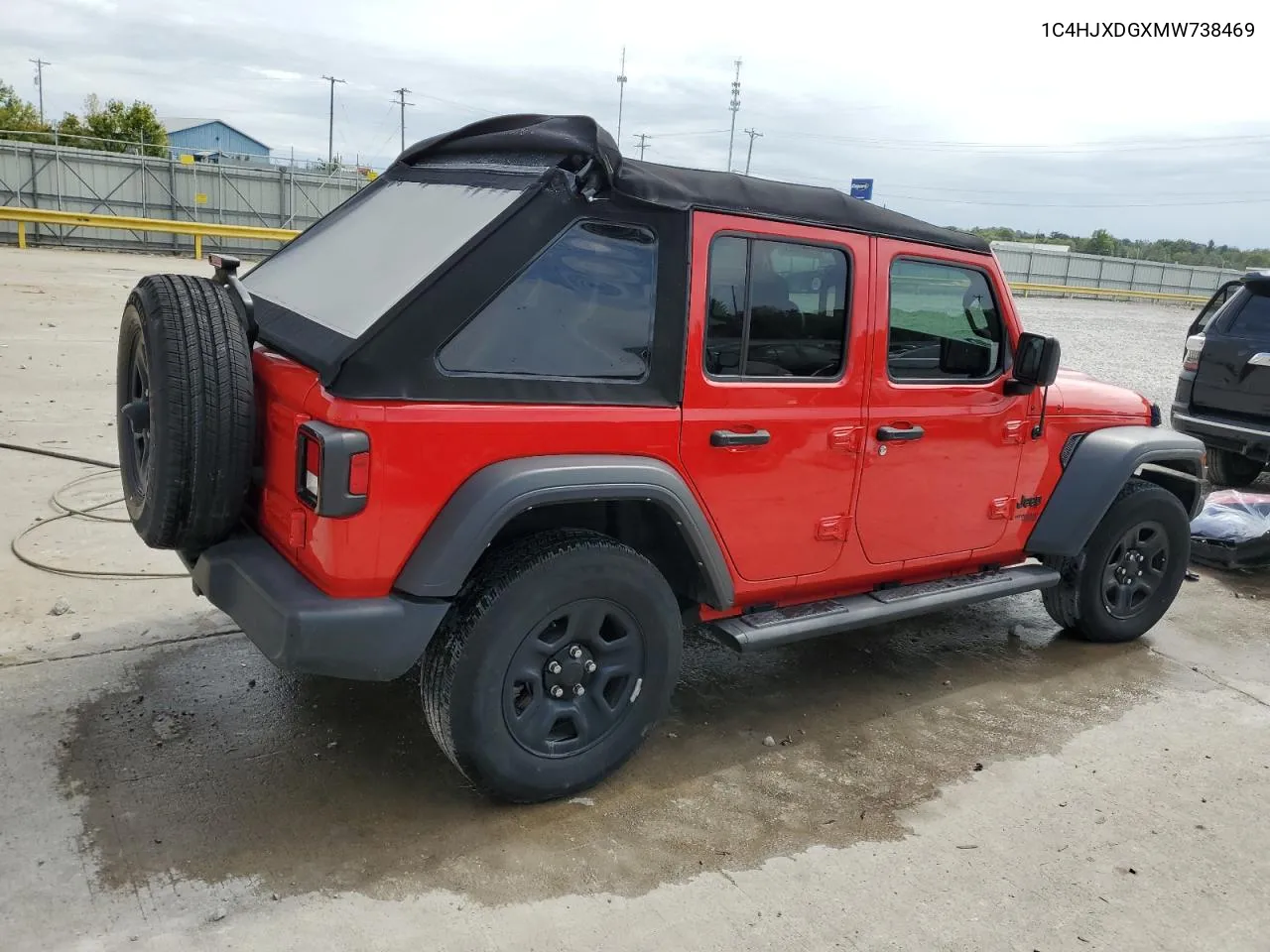 2021 Jeep Wrangler Unlimited Sport VIN: 1C4HJXDGXMW738469 Lot: 71800824