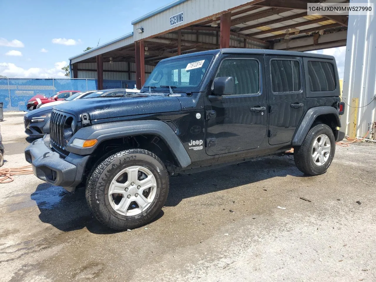 1C4HJXDN9MW527990 2021 Jeep Wrangler Unlimited Sport