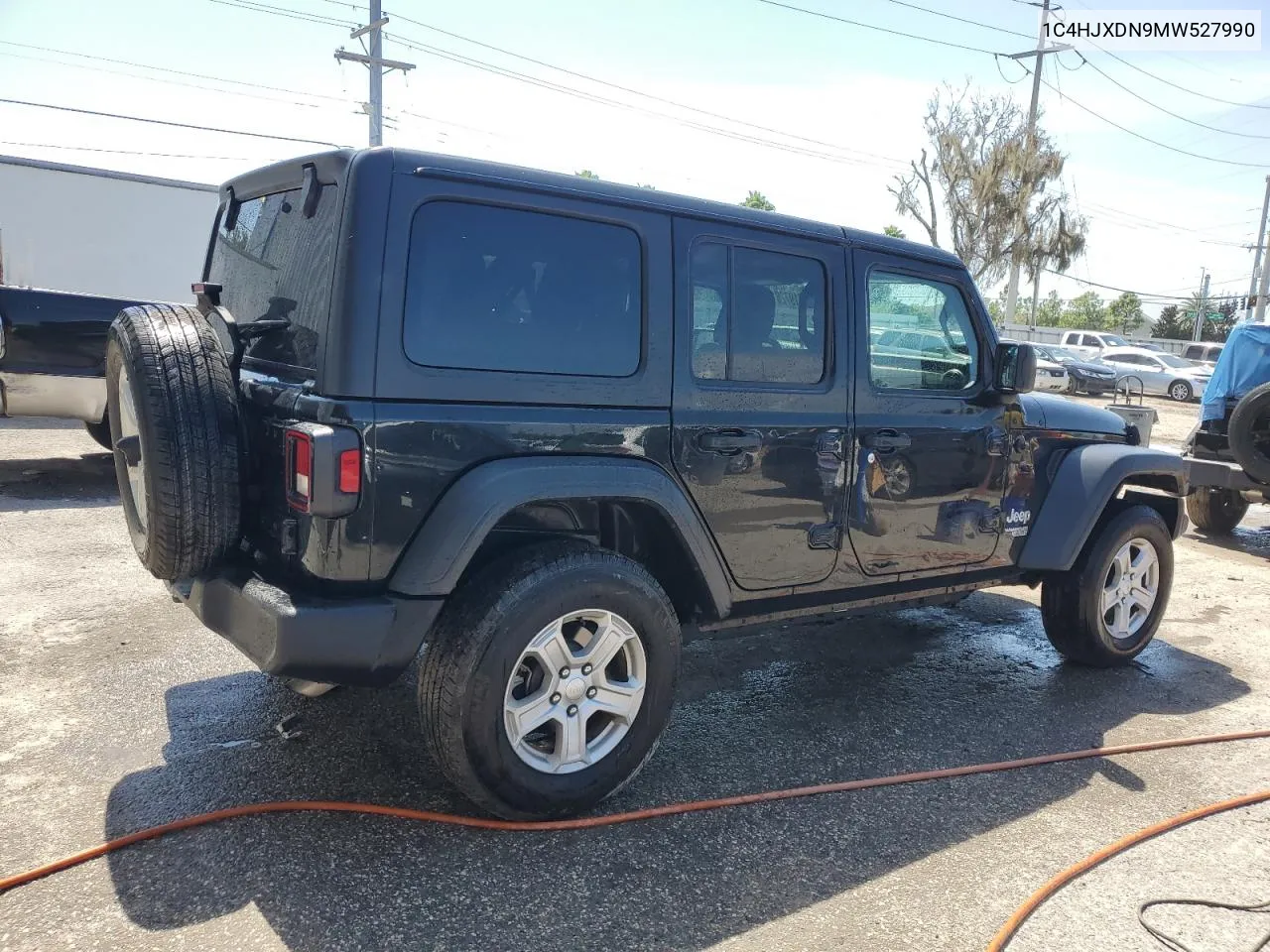 1C4HJXDN9MW527990 2021 Jeep Wrangler Unlimited Sport