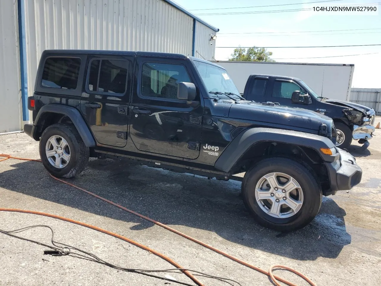 1C4HJXDN9MW527990 2021 Jeep Wrangler Unlimited Sport